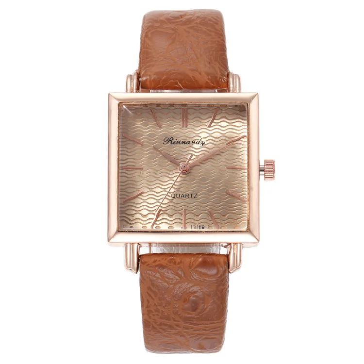 

2020 New Arrival Promotion Fashion Belt Series Bracelet Watch Article Exquisite Multicolor Square Nail Surface Joker Lady Wrist