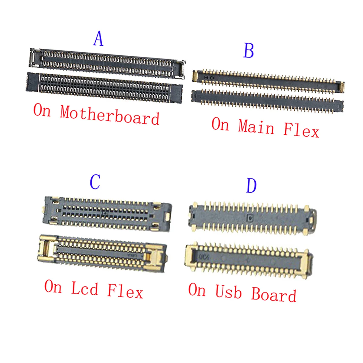 1Pcs Lcd Display Screen Flex FPC Connector For Samsung Galaxy A905 A905F A90 A908F A908 A40 A405 A405F Plug On Board 78 40 Pin - купить по