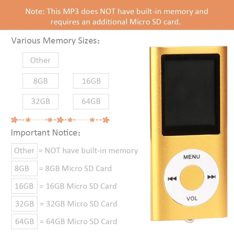 2020 новый модный мини портативный mp3 плеер Tft Lcd экран FM Радио Видео Фото кино