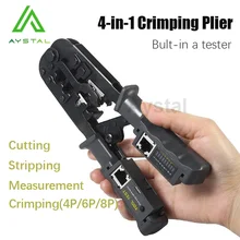 Multifunctional RJ45 Network Cable Crimper 8P 6P 4P Three-Purpose Tester Ratchet Tool Squeeze Crimping Wire Network Pliers Multifunctional RJ45 Network Cable Crimper 8P 6P 4P Three-Purpose Tester Ratchet Tool Squeeze Crimping Wire Network Pliers