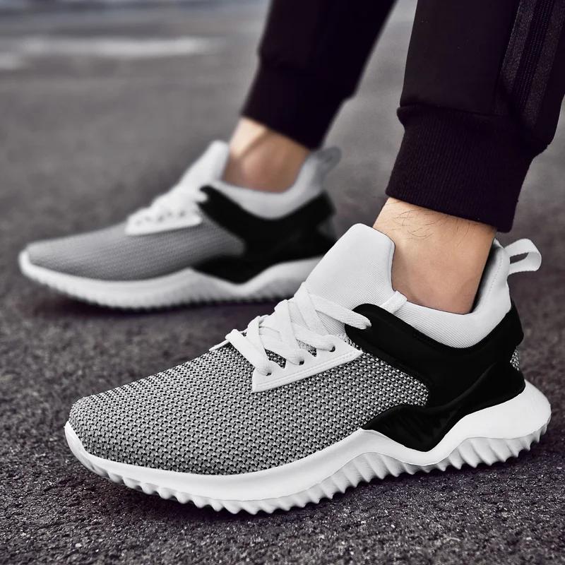 Большие размеры 11 5 легкая спортивная обувь для мужчин дышащая с сеткой уличная