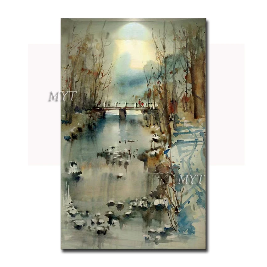 

No Framed Hand Painted Handmade Abstract Oil Painting On Canvass Decoration Modern Art 1pcs Large Wall Pictures For Living Room