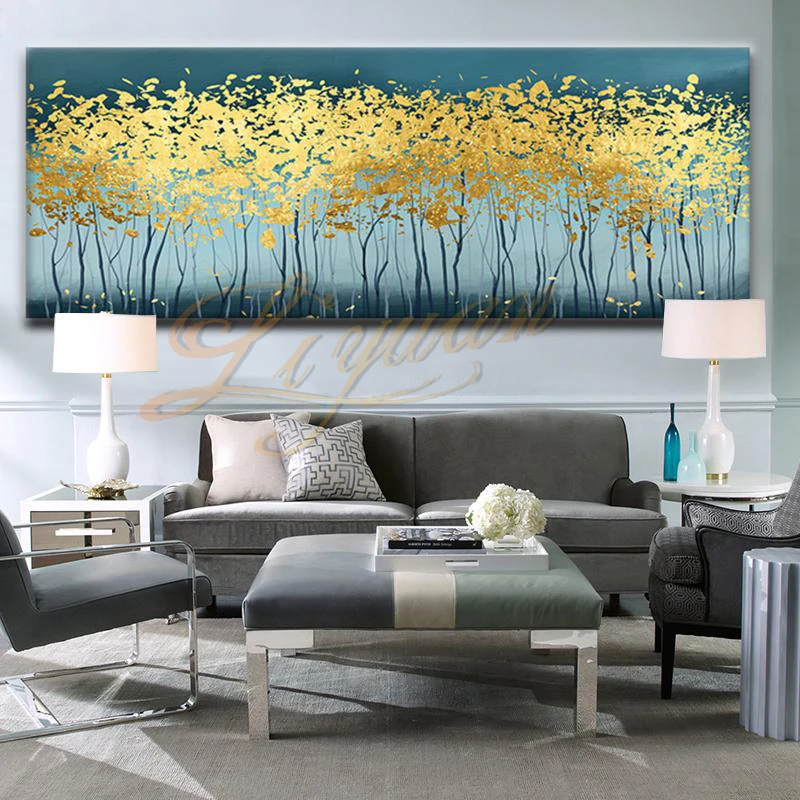 

100% Handpainted Abstract Oil Paintings On Canvas Modern Wedding Decor Wall Landscape Pictures Home Decoration No Framed