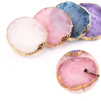 1 pcs 8 3x9 5cm nail palette resin agate slice manicure color drawing palette nail skill practice display board tool