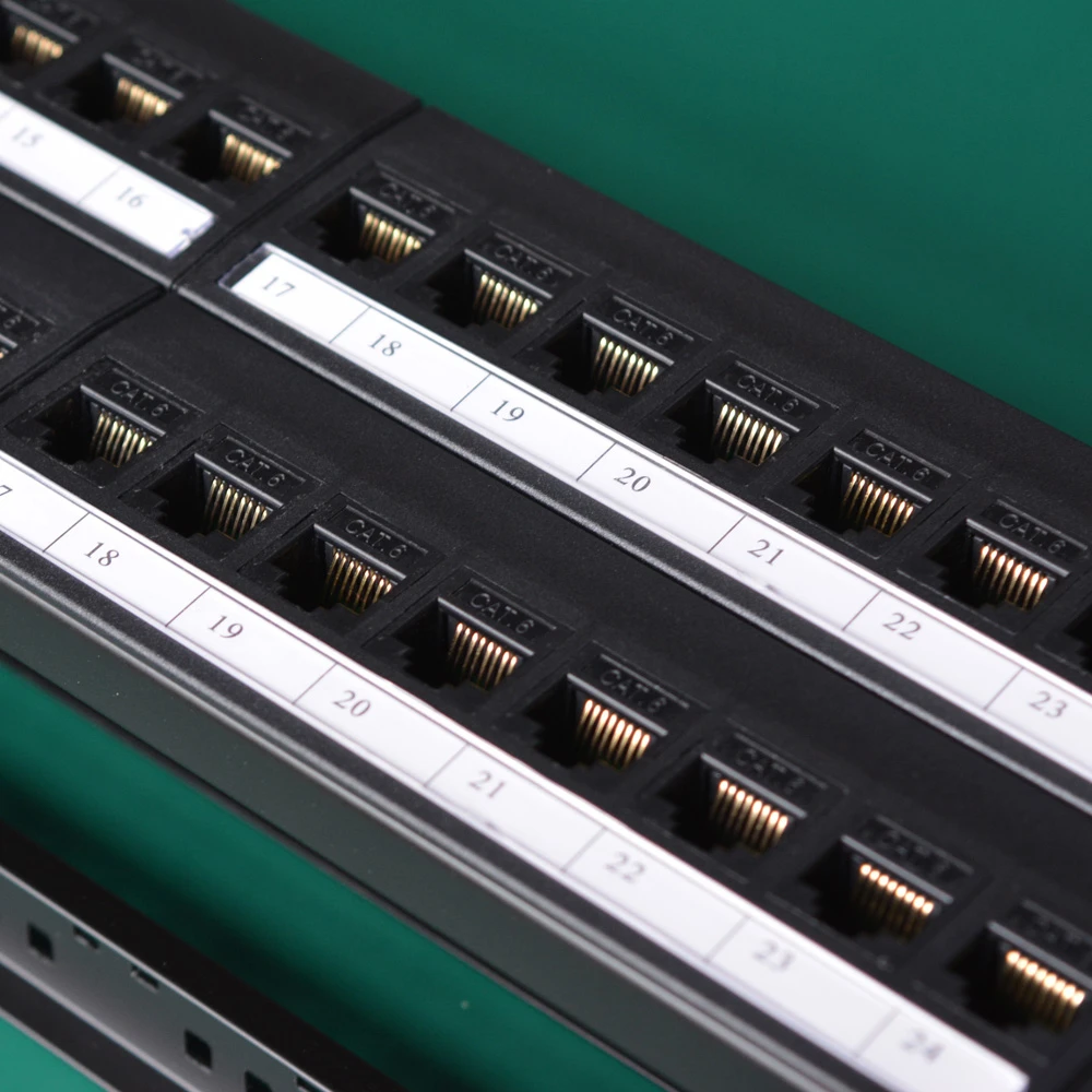 19 дюймов 2U шкаф для шкафа проходной 48 портов CAT6 патч панель RJ45 сетевой кабель