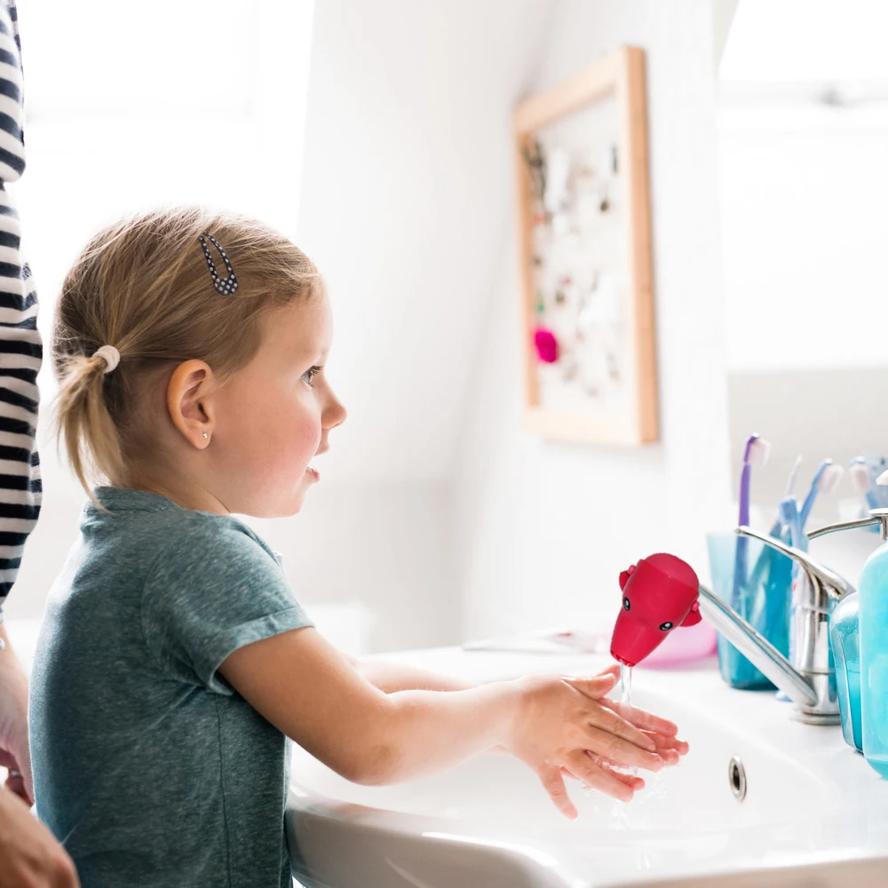 Faucet Extender for Toddlers Cartoon Dolphin Guide Sink Extension Hand Washing Device Water Diverter Hand-Washing Baby | Мать и ребенок