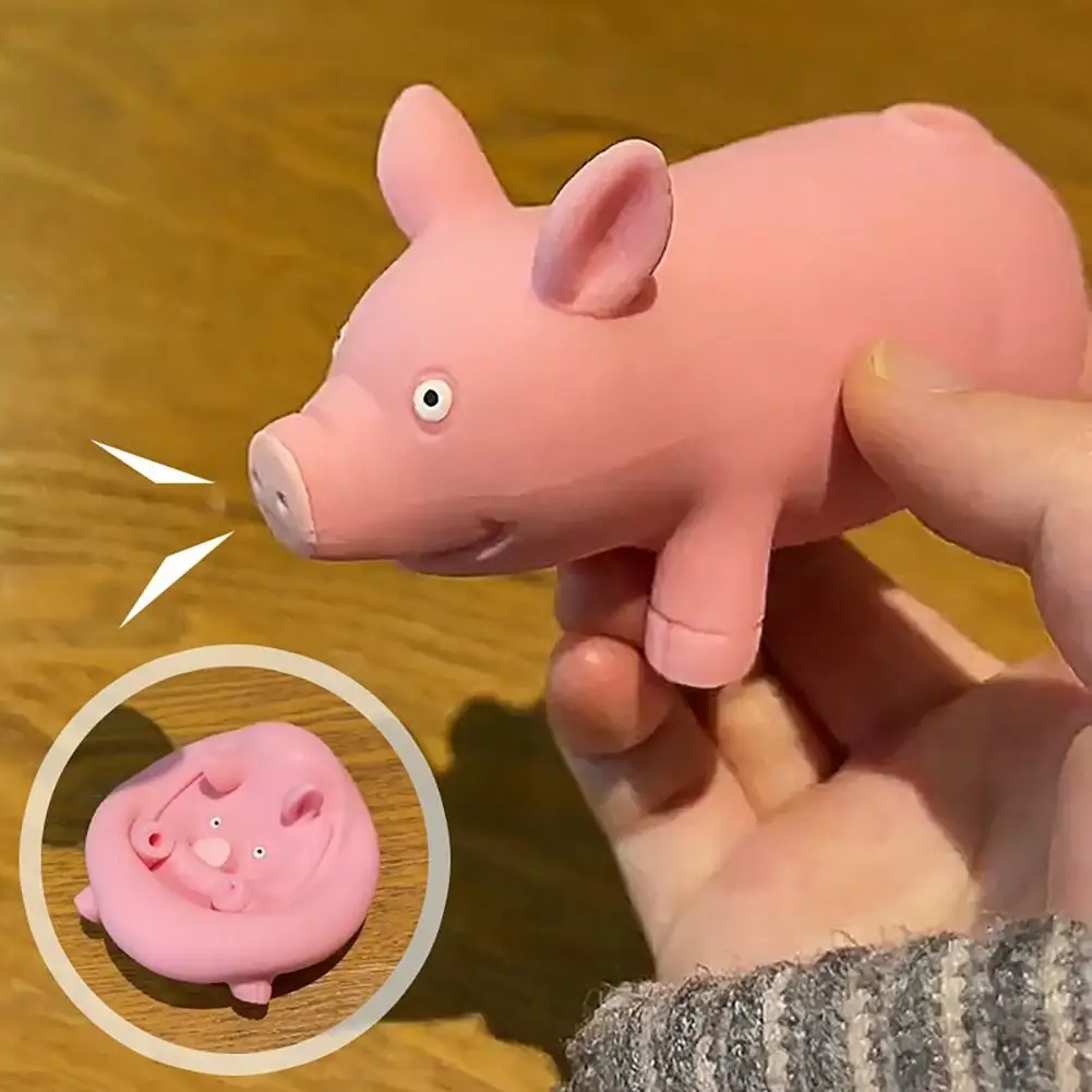 

Pink Pig Toy Stretch Pinch Restore Safe Decompression Toy Relieve Stress Improve Concentration For Children Adult fidget toys