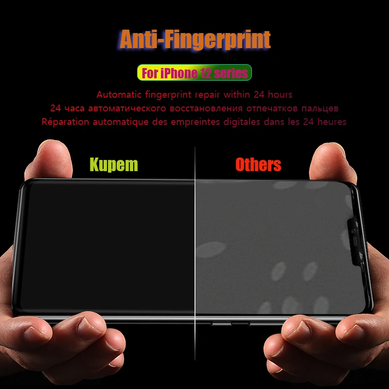 Гидрогелевая пленка 300D для iPhone полное покрытие 11 12 Pro MAX Mini защита экрана Apple 7 8 Plus X