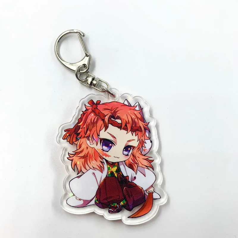 H02 Demon Slayer: Kimetsu No Yaiba двухсторонний акриловый брелок с мультяшной фигурой Косплей Аниме кулон брелок - Цвет: H02
