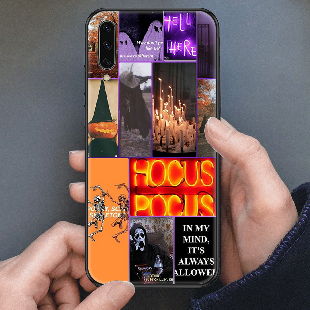 Модный чехол для телефона с призраками на Хэллоуин Samsung Galaxy A10 A12 A20E A21S A30 A32 A40 A50 A51
