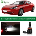 Xlights для Hyundai Coupe Tiburon 2007 2008 Светодиодные фары ближнего света супер яркий фары Canbus без ошибок автомобильные светодиодные аксессуары 12 В 24 В 6000 К