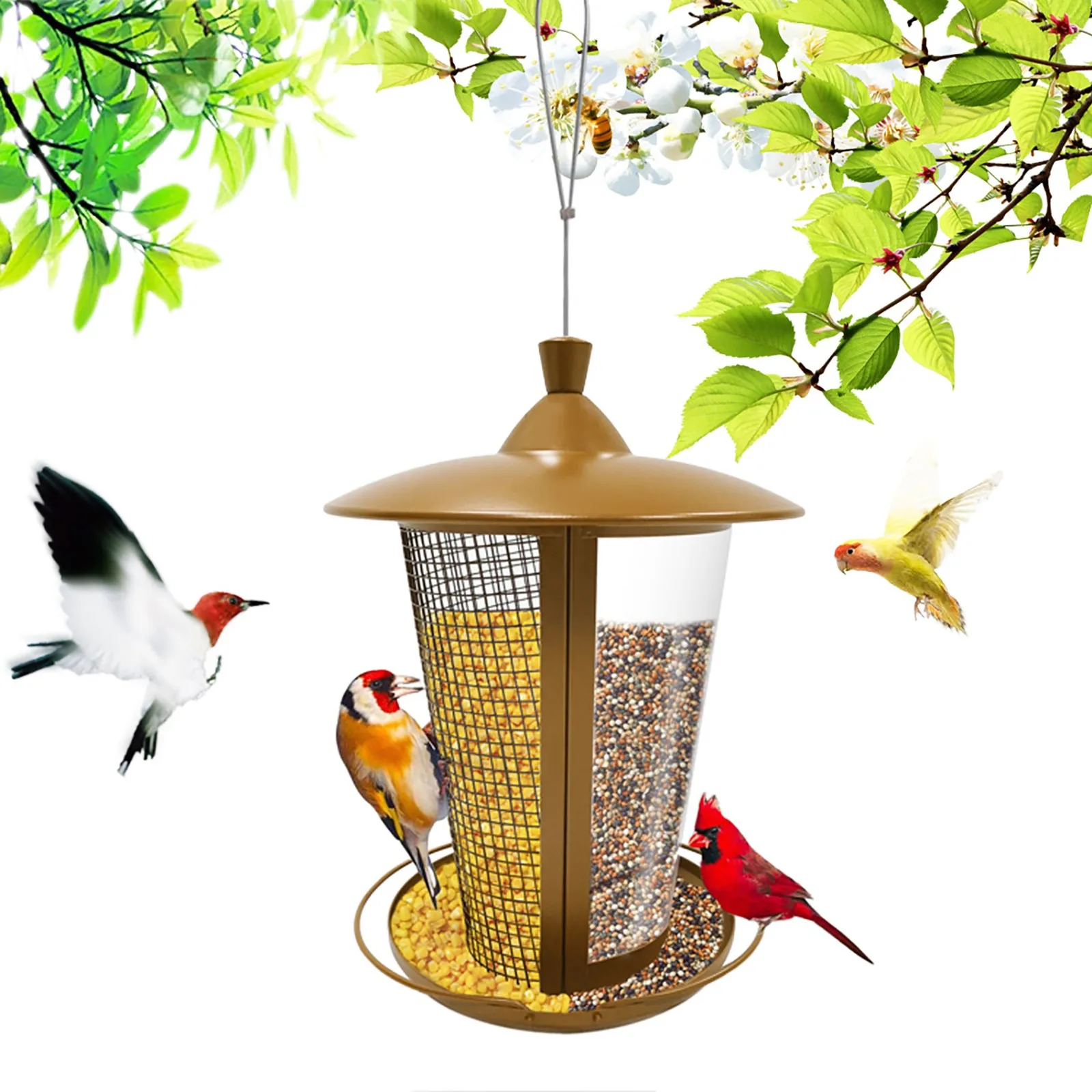 

Hummingbird Feeders For Outdoors Wild Bird Hanging Feeder Feeders Metal Hummingbird Feeder Wild Birds Feeding Station Tool