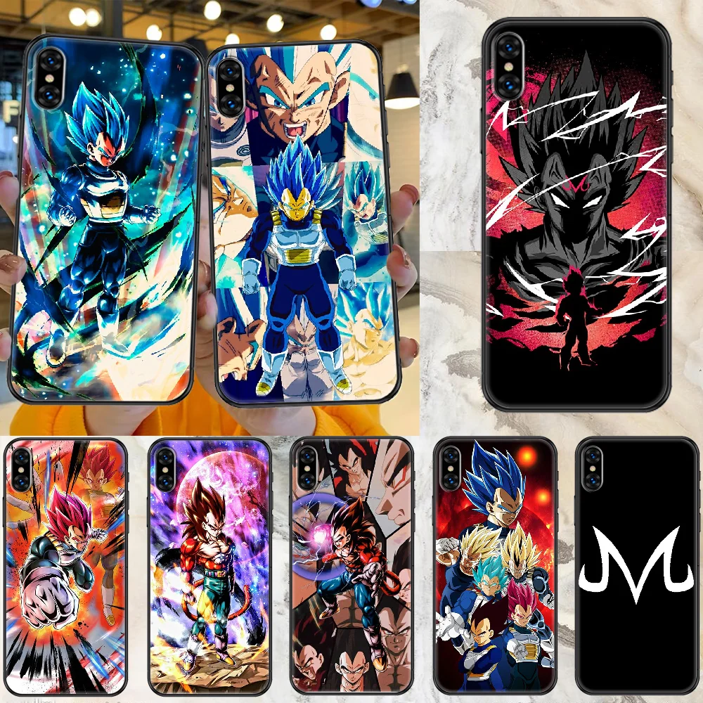 

Vegeta Anime Phone Case Cover Hull For iphone 5 5s se 2 6 6s 7 8 12 mini plus X XS XR 11 PRO MAX black painting coque art shell