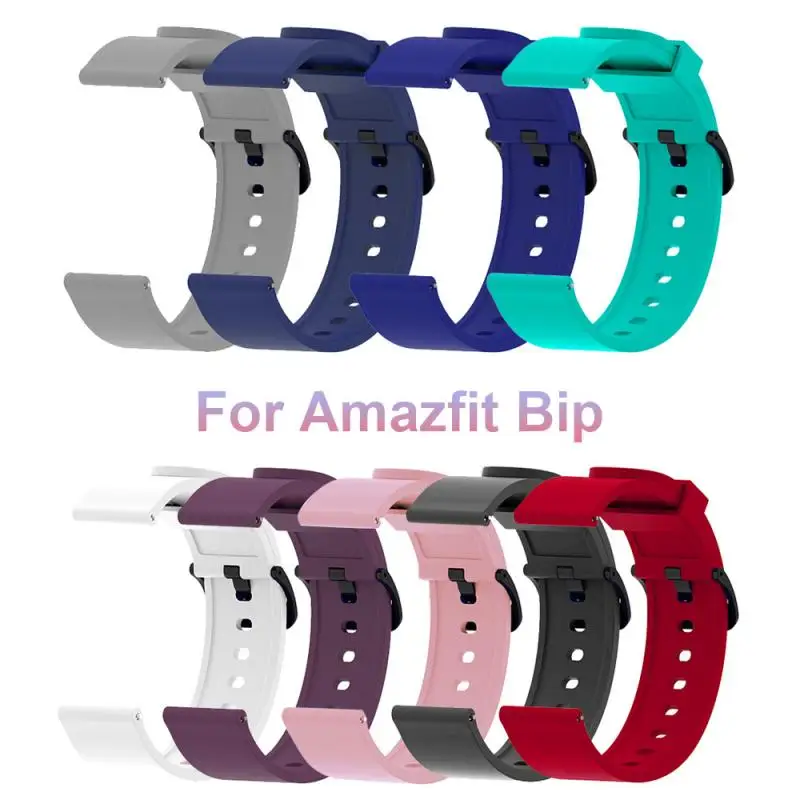 Фото Силиконовый ремешок для часов Xiaomi Huami Amazfit Bip сменный браслет Pulseira аксессуары