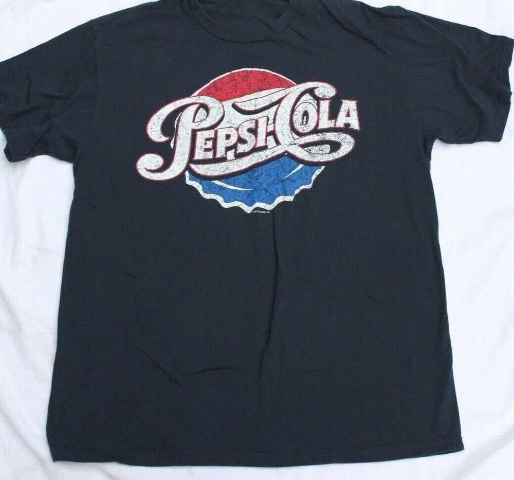 Мужская футболка с графическим логотипом Пепси-колы базовая большие размеры