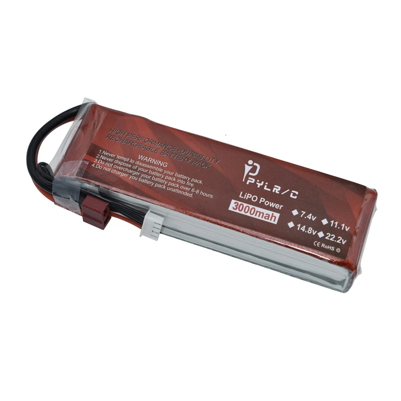 Высокая скорость 14 8 v 3000mAh литий-полимерный Батарея для радиоуправляемого
