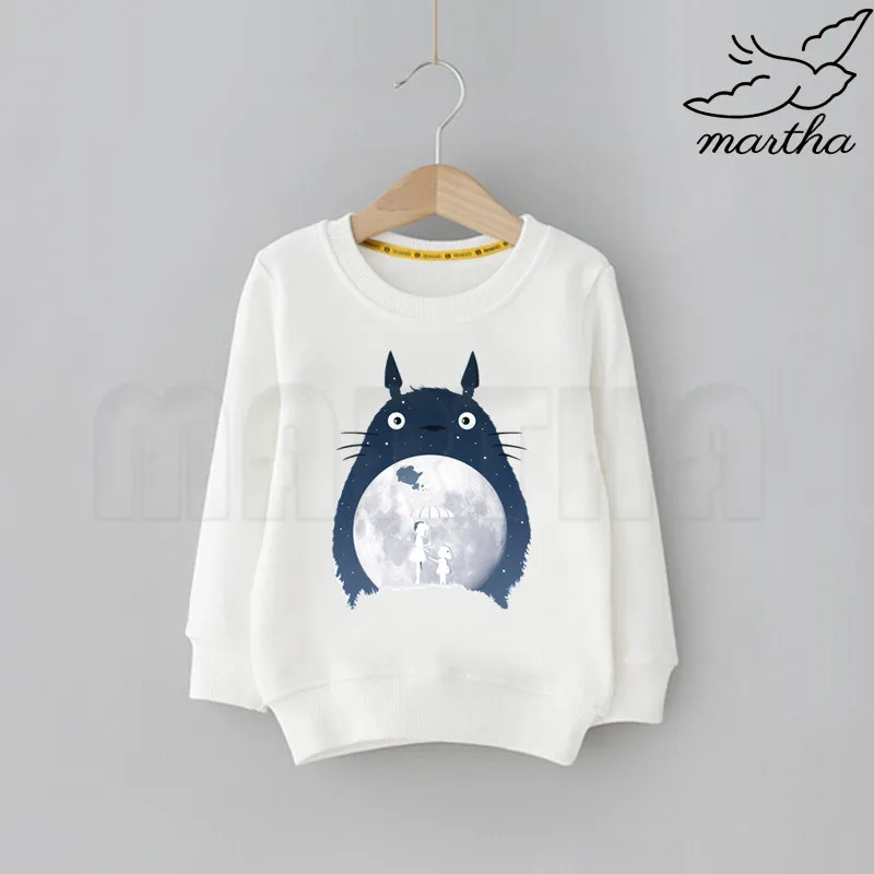 Детские толстовки с капюшоном героями мультфильма Тоторо свитера милым принтом