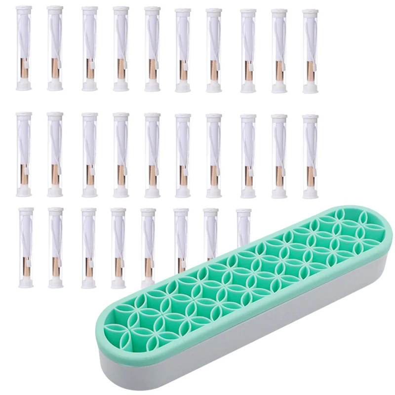 28 шт. мини-кисти для растушевки чернил и держатель набор стоек изготовления DIY