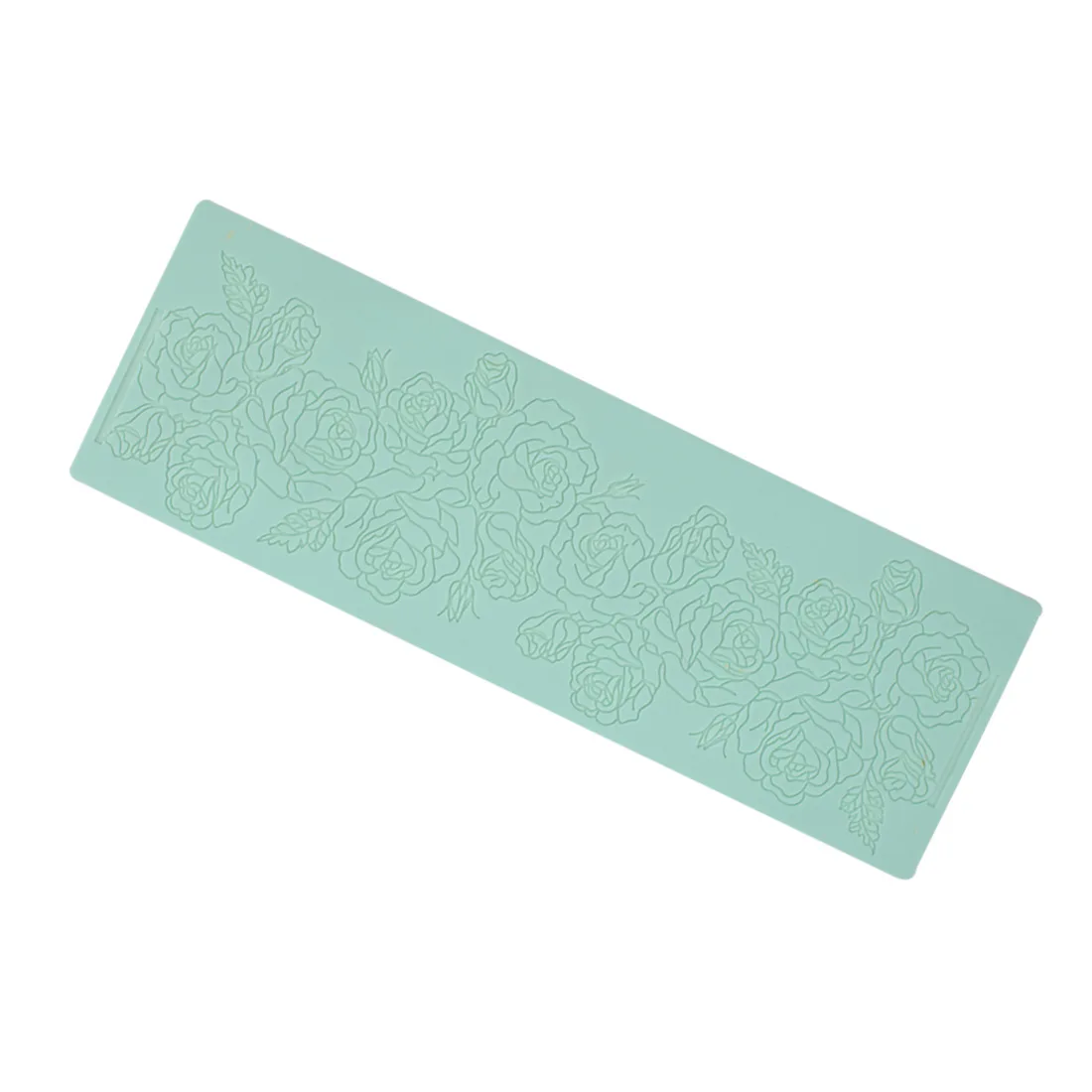 

Rose Lace Mat Silicone Beautiful Flower Lace Fondant Mold Mousse Sugarcraft Icing Mat Pad Pastry Baking Tool Wedding Cake Decor