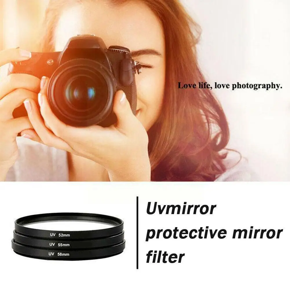 

1pc 40.5mm~82mm Slim Uv Filter Protector For Glasses Uv Lens Protective Camera B7y9