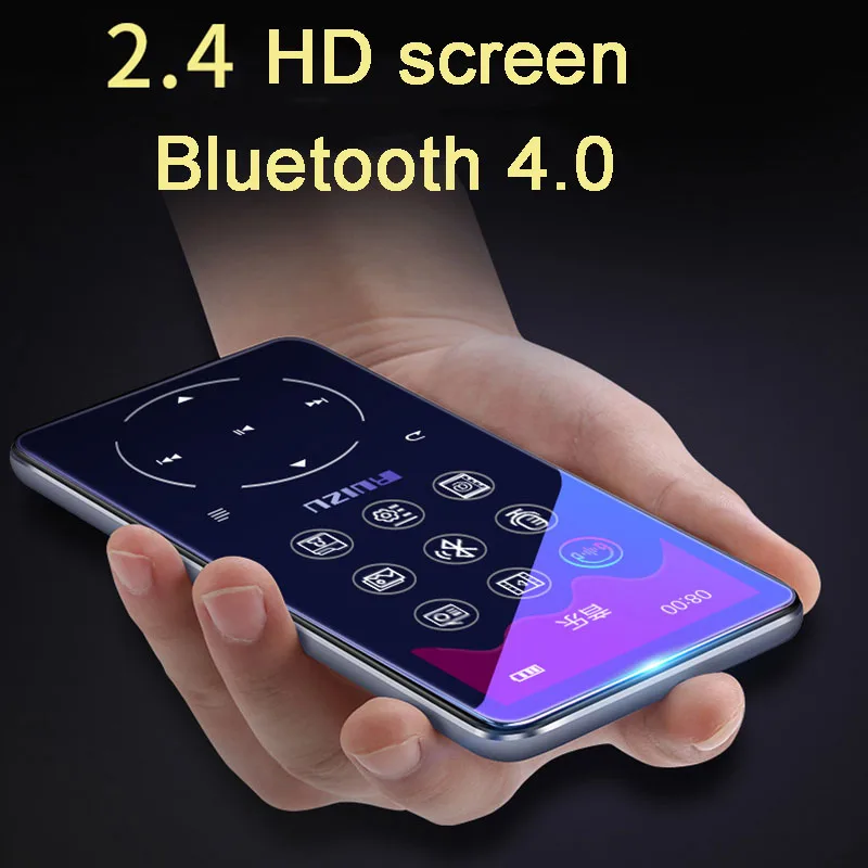 

Original RUIZU D16 MP4 player 8GB 2.4 inch screen Bluetooth FM radio recorder supports Hebrew e-book portable audio video player
