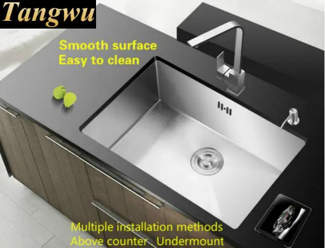 Бесплатная доставка роскошная стандартная ручная раковина vogue для кухни