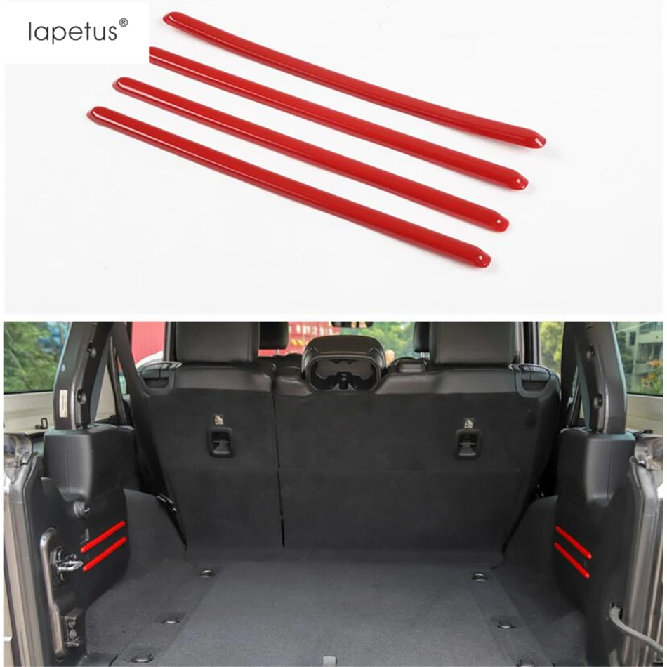 Аксессуары Lapetus, подходят для Jeep Wrangler JL ABS задний багажник, Задняя Крышка багажника, коробка, Декоративная полоса, Формовочная крышка, комплект, отделка