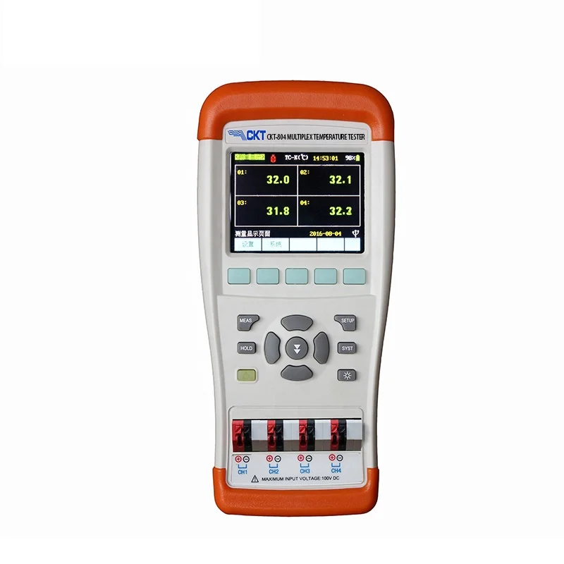 

CKT-804 4-channel Handheld Temperature Meter Digital Data Recorder