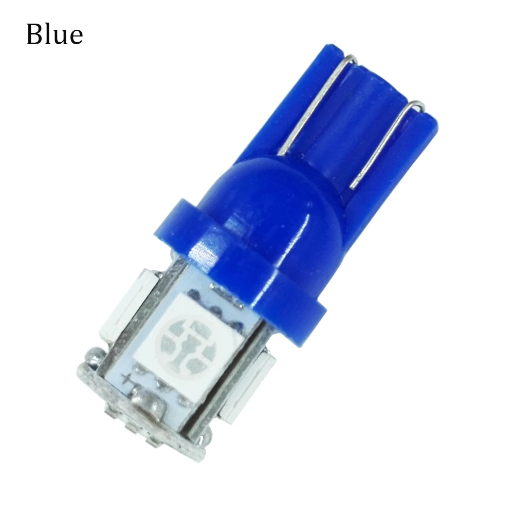 ECAHAYAKU 1 шт. 12 В светодиодный T10 W5W 5050 5 SMD 194 168 светильник на танкетке