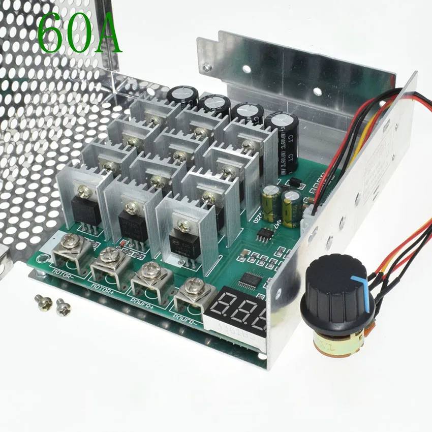 12V 24V 36V контроллер скорости двигателя постоянного тока 60A цифры Дисплей высокое