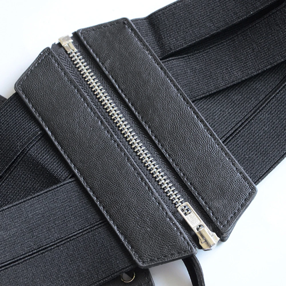 Модный популярный женский эластичный ремень на молнии с перекрестной шнуровкой