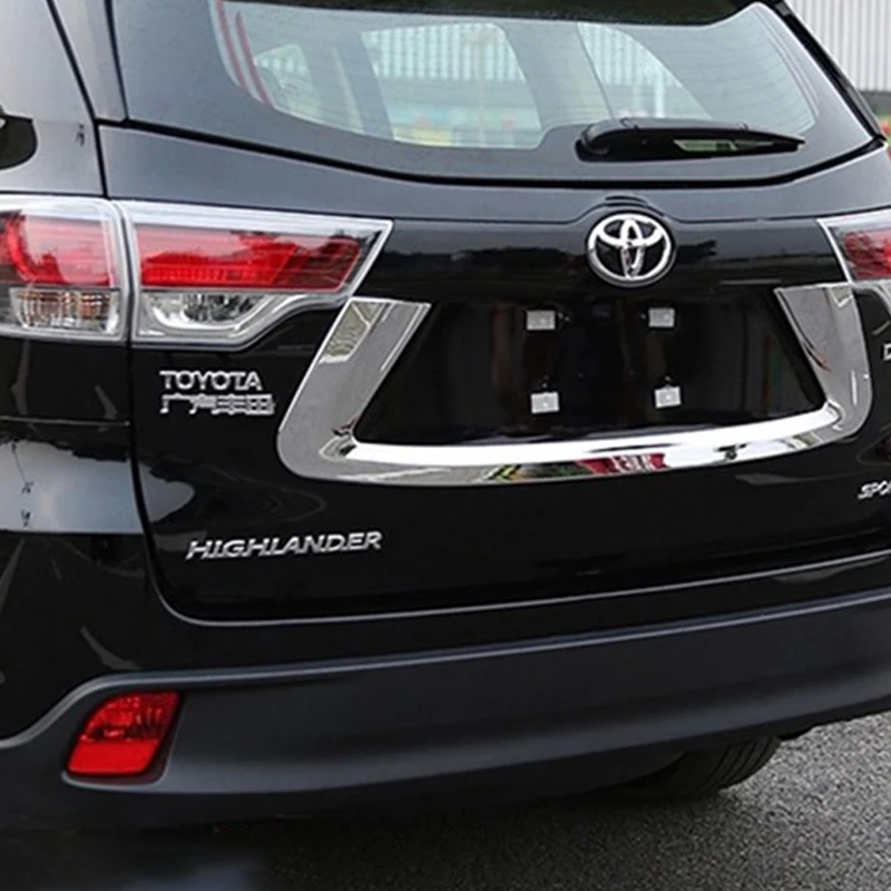 2015 -2021 накладки на задние ворота Toyota Highlander верхнюю и заднюю двери багажника |