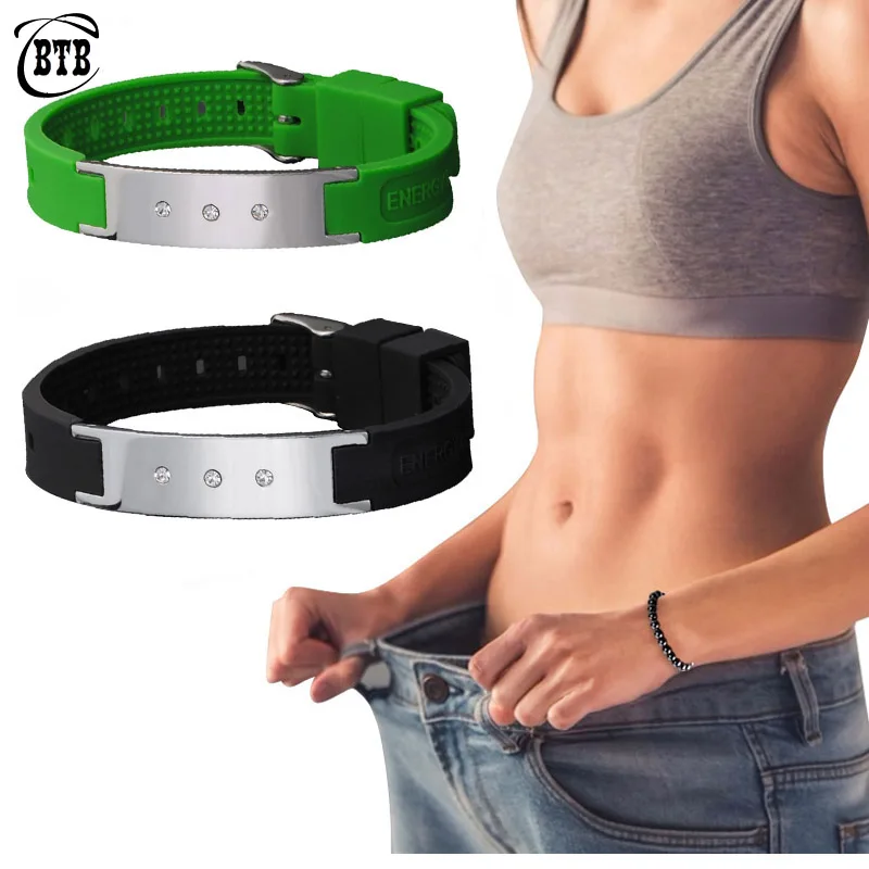 Браслет из нержавеющей стали для похудения лечебный германиевый Магнитный