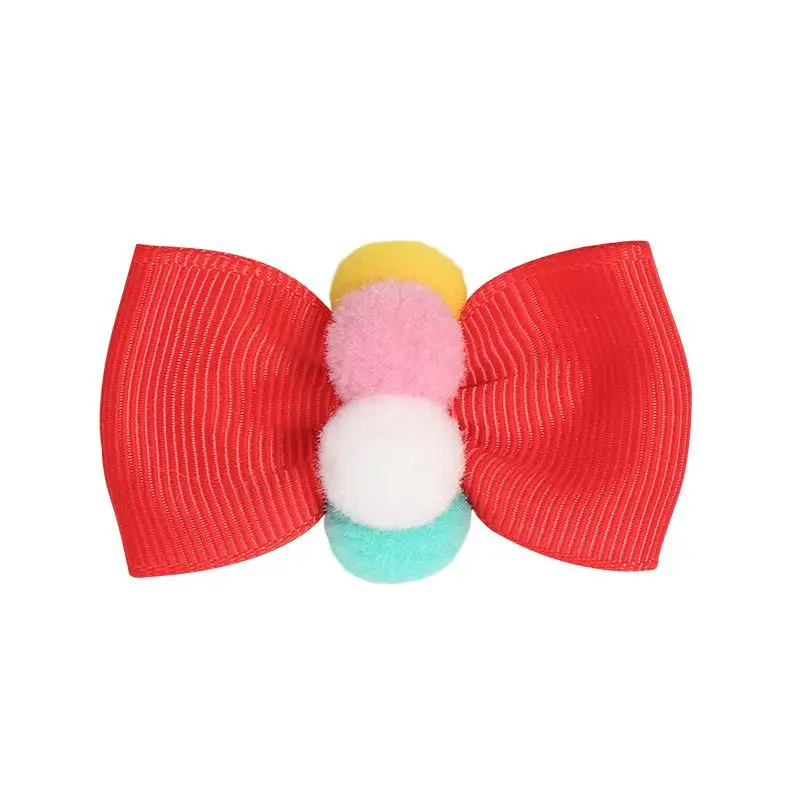 Mini horquillas de colores para ni&ntilde;a, horquillas con lazo, accesorios para el cabello, hecho a mano-5