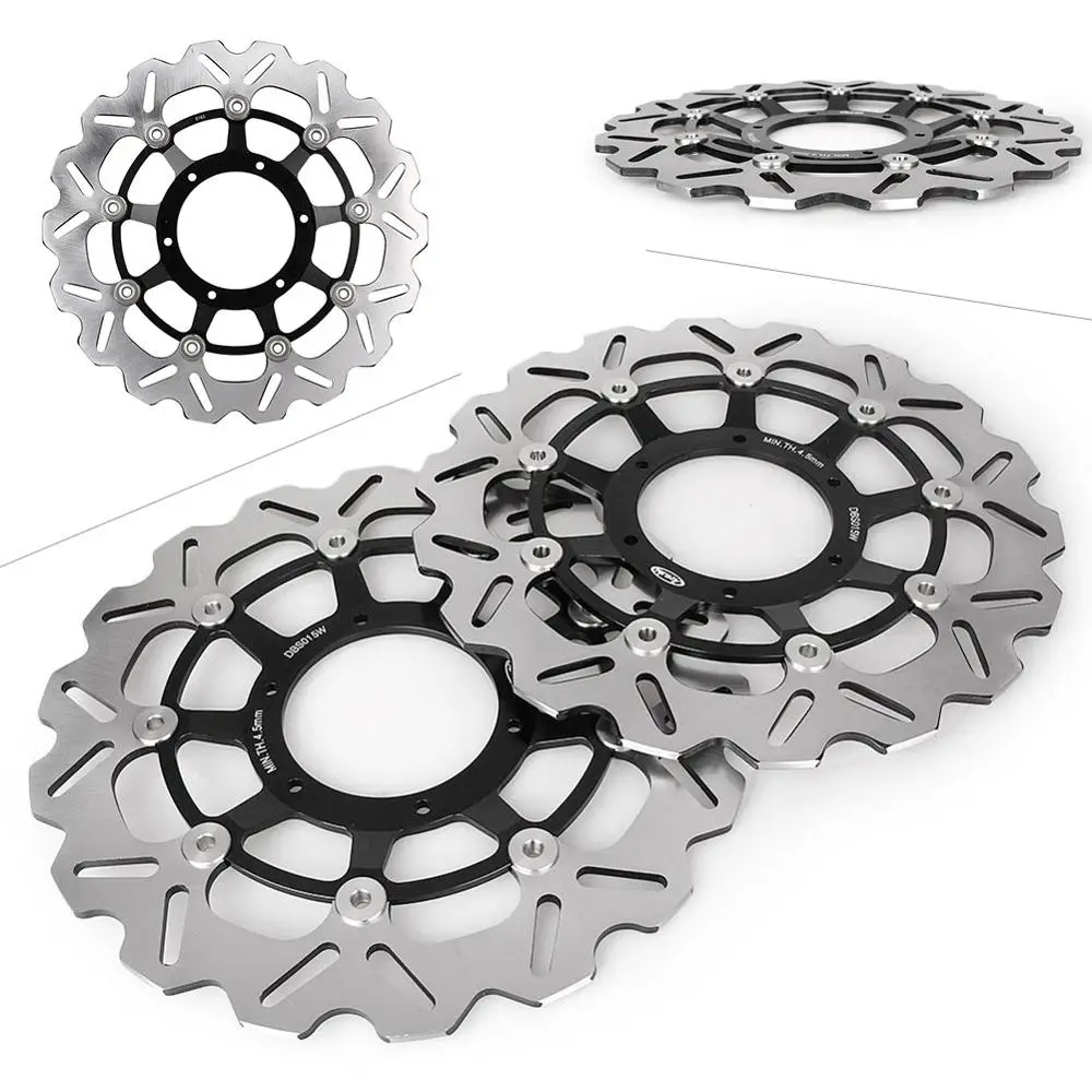 

Front Brake Rotors Disc And Pads Kit For CBR600RR 2003-2004 Motorcycle Replacement Accessories Black