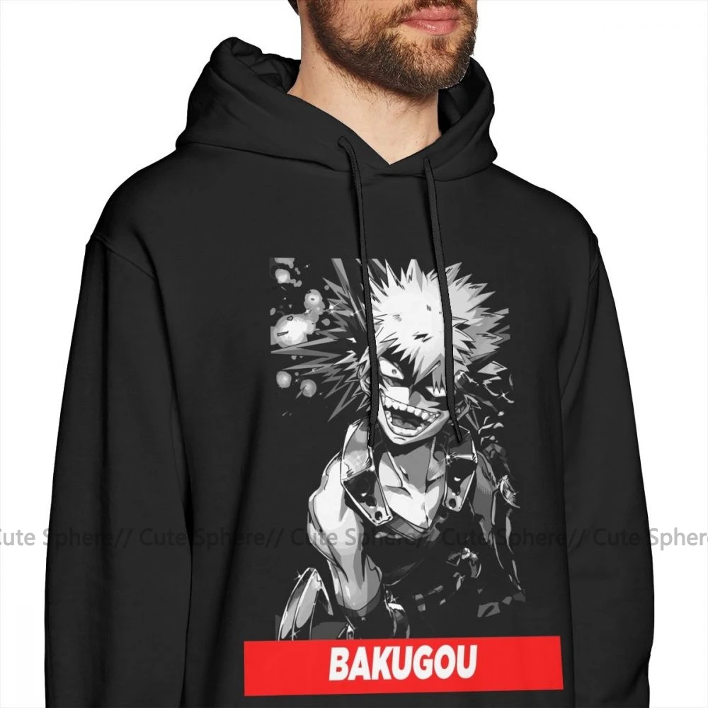 Bakugou Толстовка Bakugou Boku No Hero Academy толстовки хороший мужской пуловер Толстовка уличная белая XXL длинная хлопковая Осенняя Толстовка