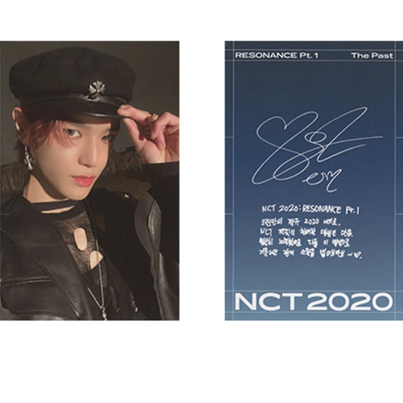 1 шт. KPOP NCT подписанная Фотокарта резонанс PT.1 новый альбом HD фото Ins маленькая ломо