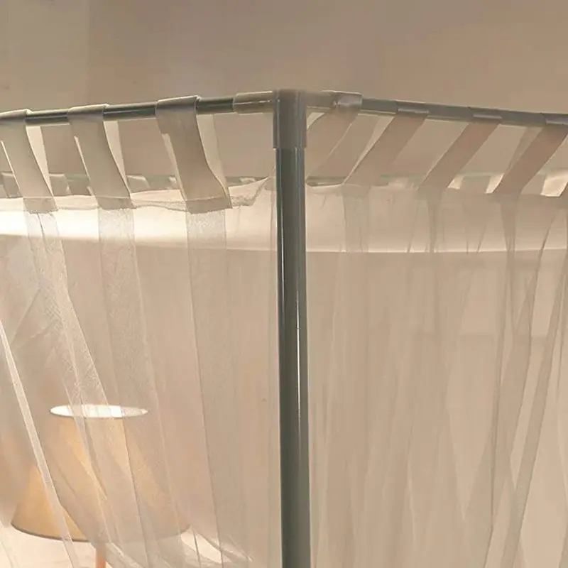 

Simple 4 Corners Post Curtain Bed Canopy Bed Frame Canopies Net Bedroom Decoration Accessories Mosquito Net