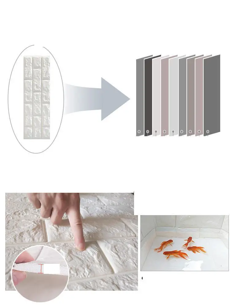 Настенные обои с 3d границей бумажные стикеры в рулонах Детская кухонная