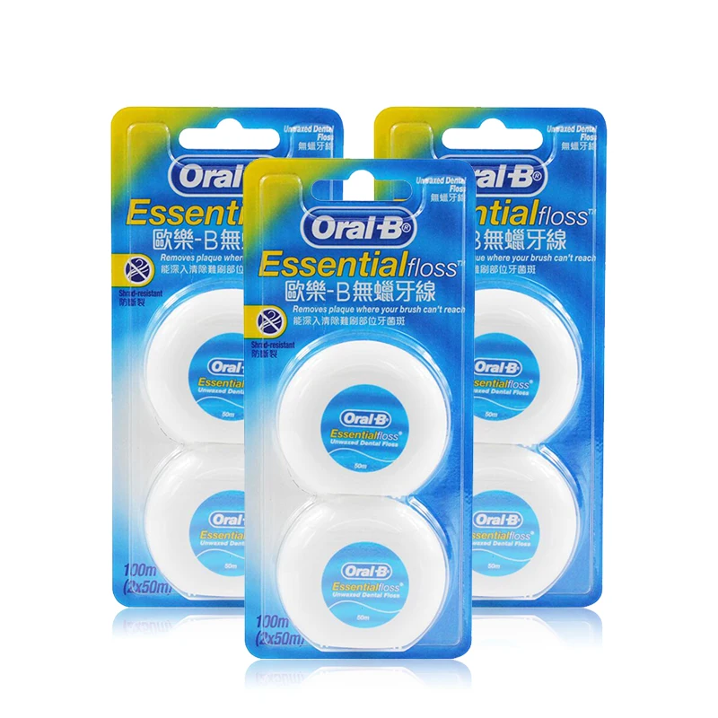 Диагностический инструмент Oral B необходимая зубная нить удобная невощеная для