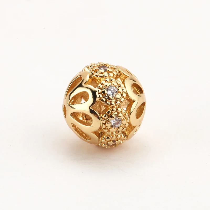 Разделительные бусины для изготовления ювелирных изделий золотые трубки