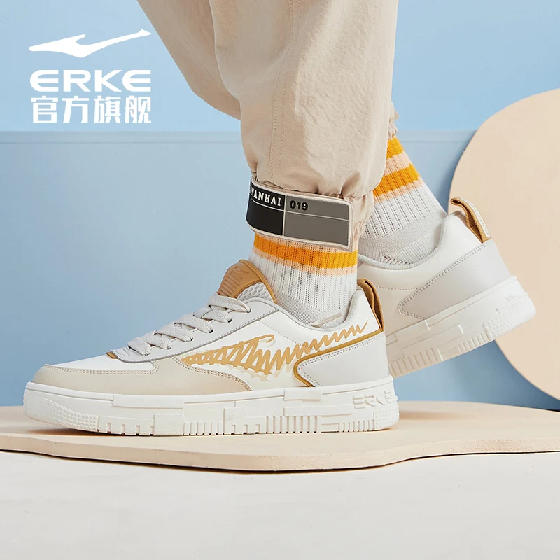 

Erke flagship official website men's shoes 2021 spring new sports shoes Korean fashion versatile casual board shoes