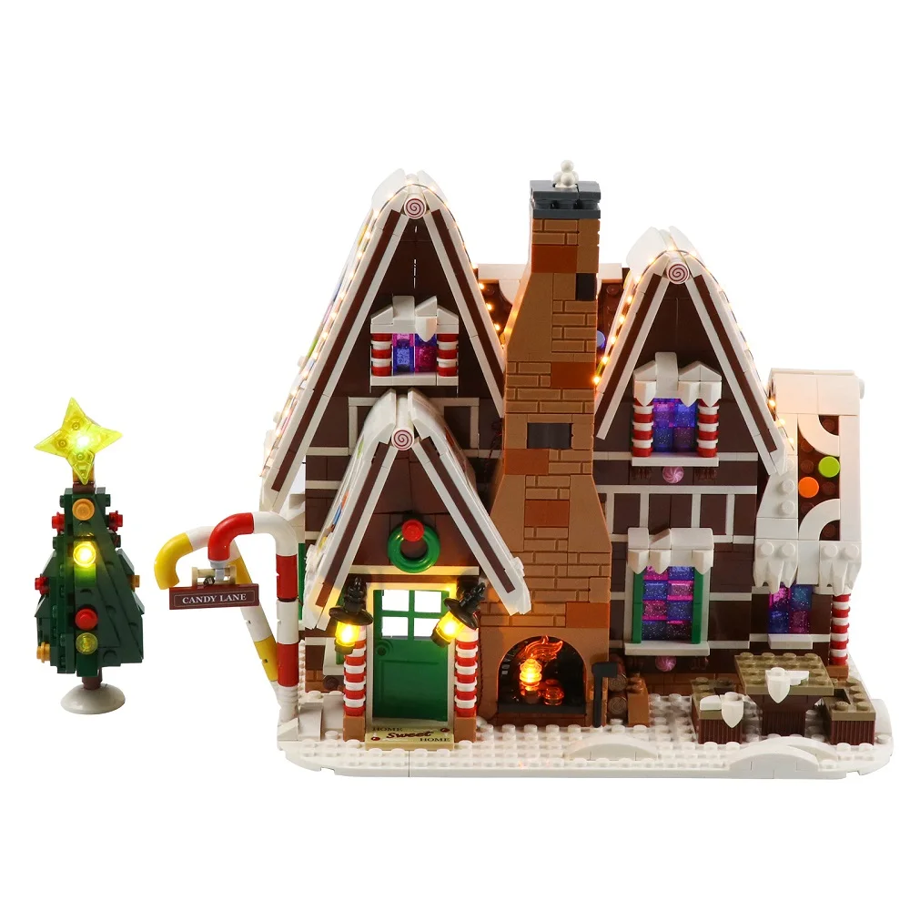

LED Light Kit For Creator Gingerbread House Lighting Set Compatible With 10267 (LED Included Only, No blocks)