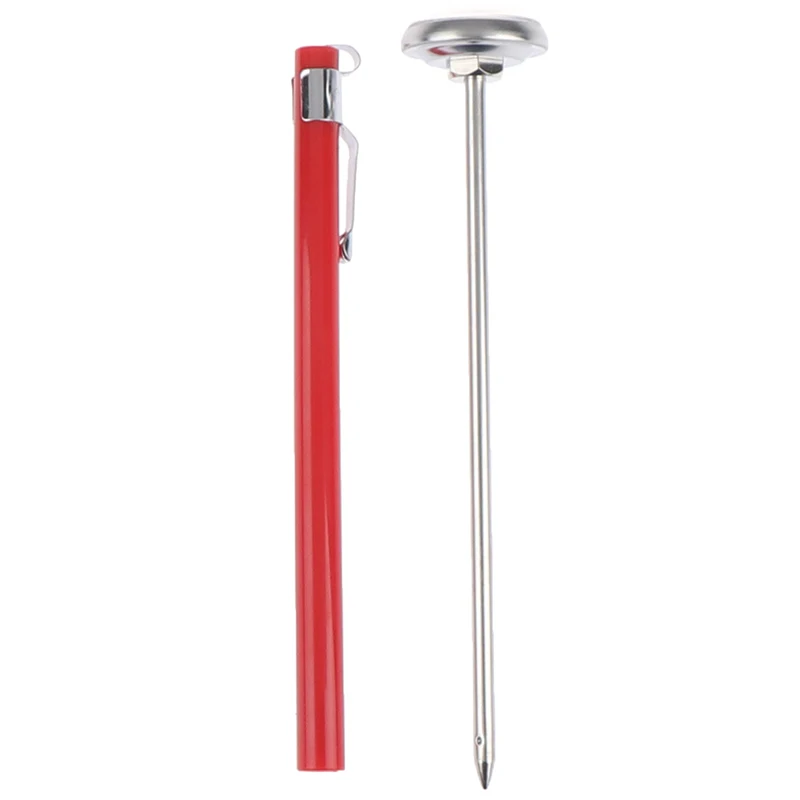 

Stainless Steel Soil Thermometer Stem Read Dial Display 0-100 Degrees Celsius Range For Ground Compost Garden Supplies