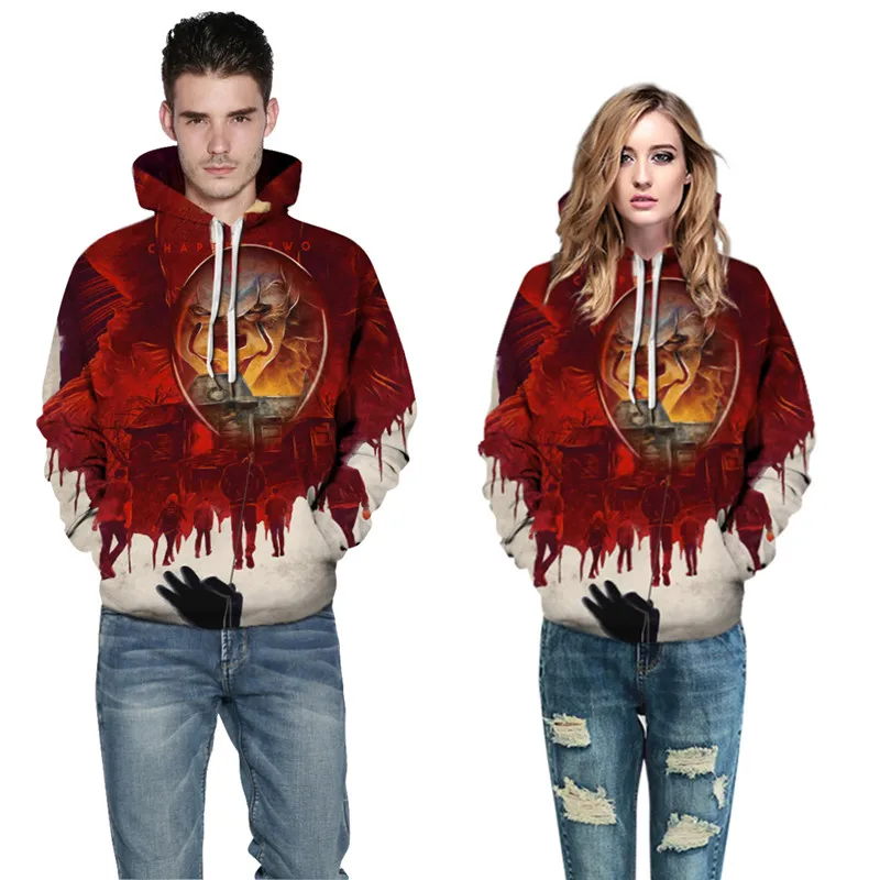 

Novelty Harajuku Hoodies 3D Skull Print Men Hoodies Sweatshirts 3D Funny Punk Rock Pullover Streetwear Hooded Tracksuits Hoodie