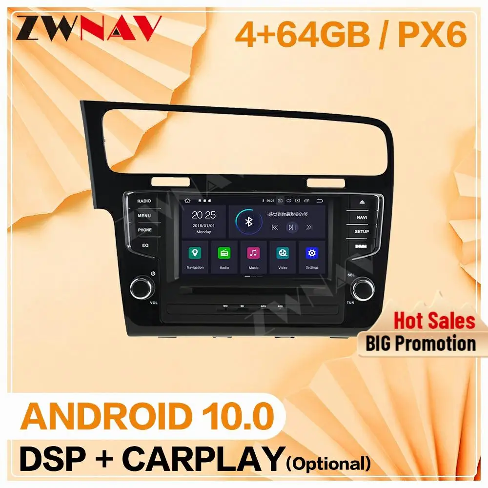 

2 din 2013 2014 2015 2016 2017 2018 For Golf 7 Android 10 player screen car video audio Radio GPS navi head unit auto stereo