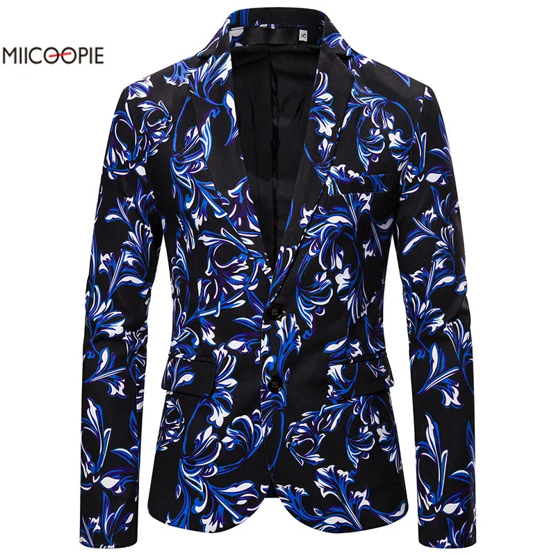 Мужской костюм с принтом блейзеры мужские костюмы роскошная мужская одежда для