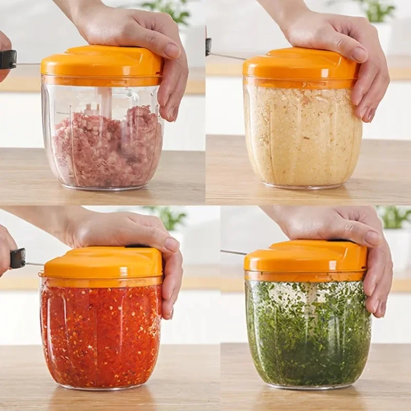 

Household Kitchen Multi-function Vegetable Cutter Manual Meat Grinder To Stir Vegetables Kitchen Tools Accessories Kitchen Tools