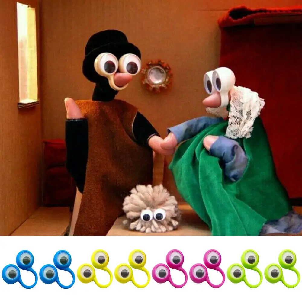 10 шт. милые большие куклы для глаз кольца с очками сувениры игрушки детей