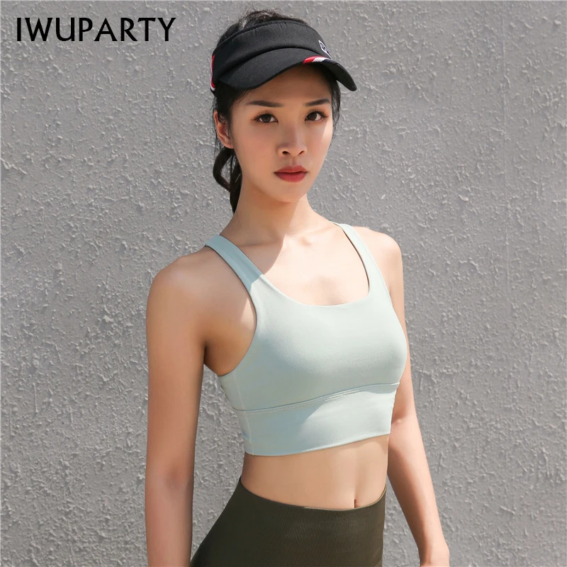 Sports Bra Women Vest Beauty Back Sexy Bratha Top Shock-Proof Gathering High-Intensity Sport Joga Underwear Seamless Fitness | Женская